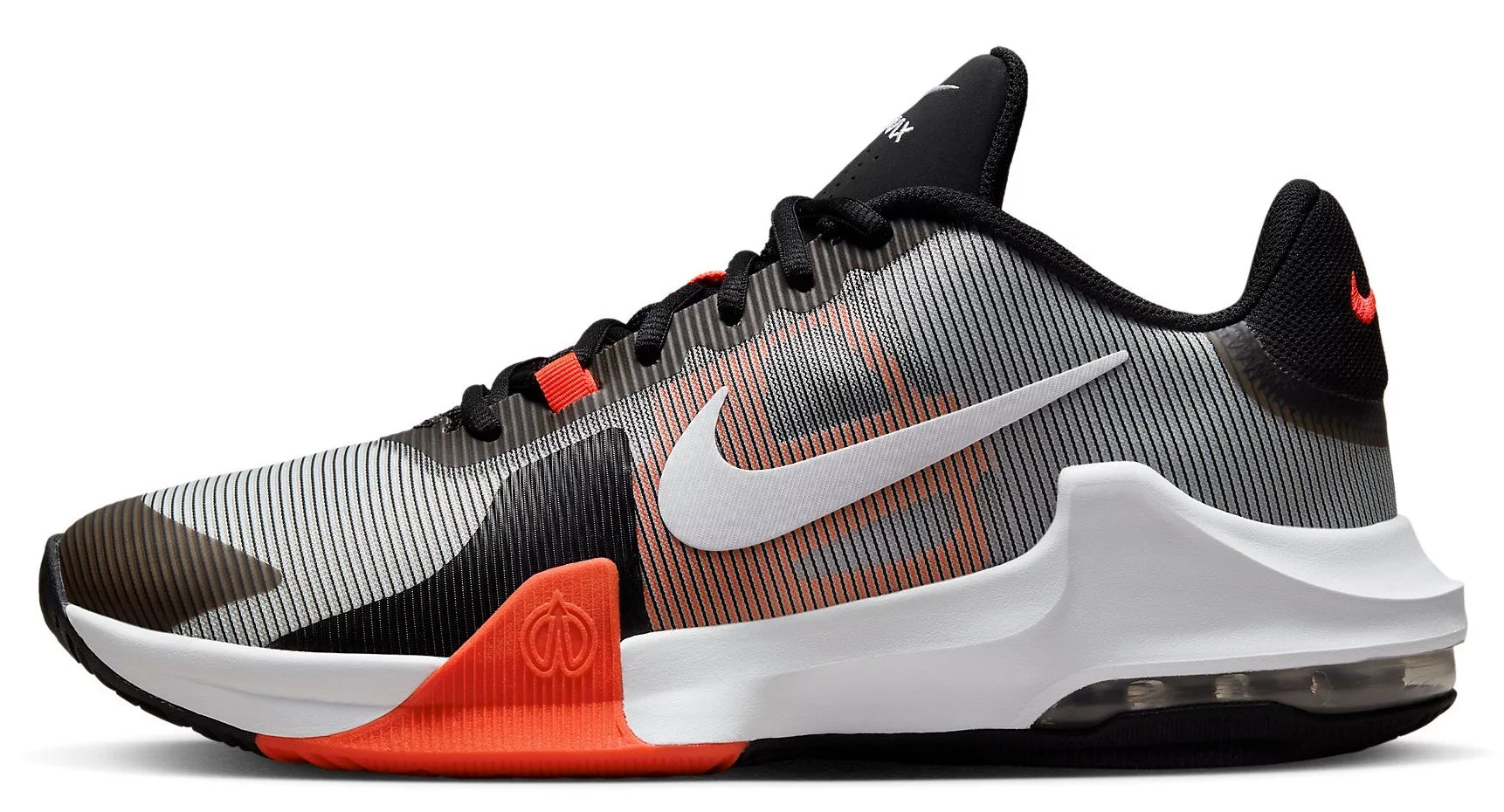 Nike Unisex Air Max Impact 4 - Lace Up Mesh Style Basketball Shoe - Black Red 15