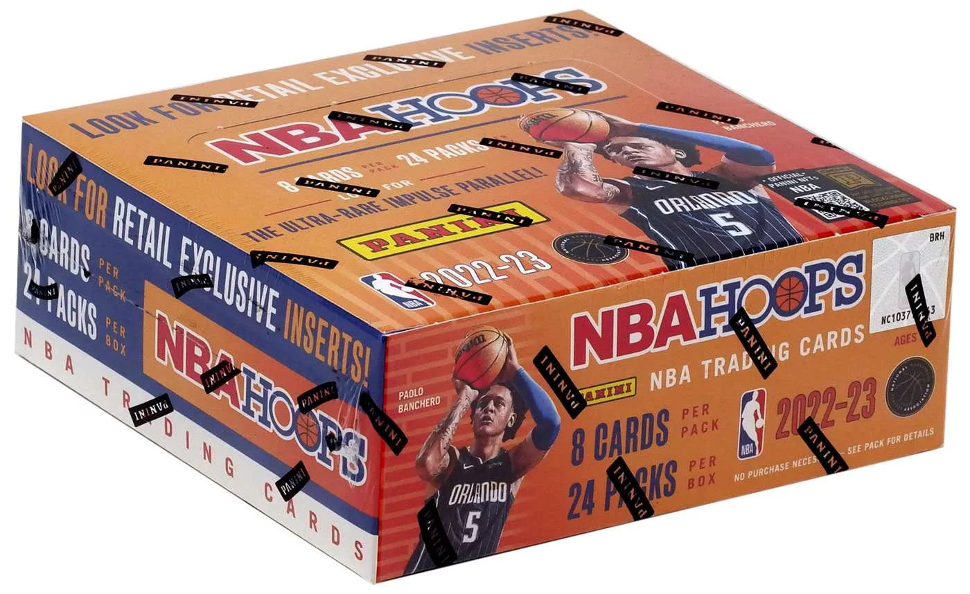 NBA Panini 2022-23 Hoops Basketball Trading Card RETAIL Box (24 Packs)
