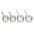 4x Stainless Steel Small Sauce Soup Pan Cooking Pan Melting Pot 50ml