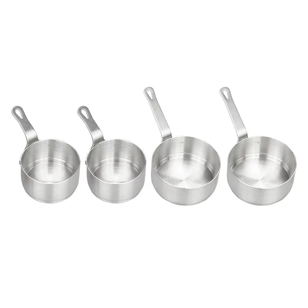 4x Stainless Steel Small Sauce Soup Pan Cooking Pan Melting Pot 50ml