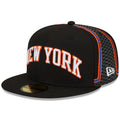 Men's New Era Black New York Knicks 2021/22 City Edition Official 59FIFTY Fitted Hat
