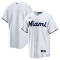 Men's Nike White Miami Marlins Home Blank Replica Jersey