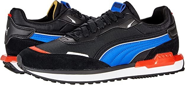 PUMA CITY RIDER ELECTRIC LOW TRAINER SNEAKERS SPORTS MEN SHOES BLACK SIZE 13 NEW