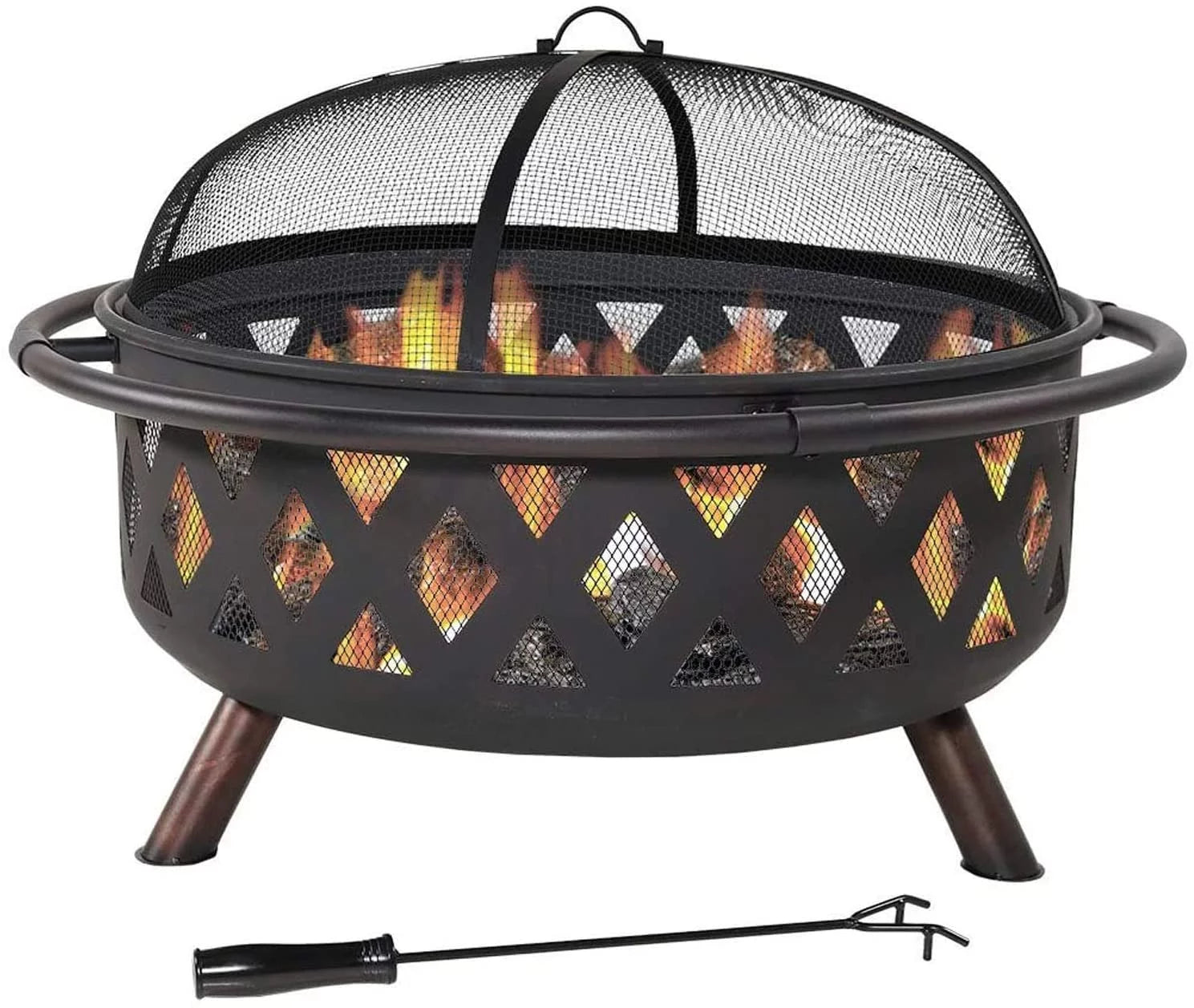 Alin Handy & Portable Sturdy Wood Burning Fire Pit & Grill Pit For Backyard Party