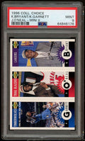 Kobe Bryant Rookie 1996-97 Collector's Choice w/J. O'neal /Garnett #129 PSA 9