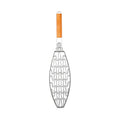 22 in. Grill Zone Flexible Wire Fish Basket, Brushed Nickel