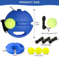 JahyShow Tennis Trainer Rebound Ball - Solo Training Tool with 3 String Balls, Ideal for Beginners - Blue