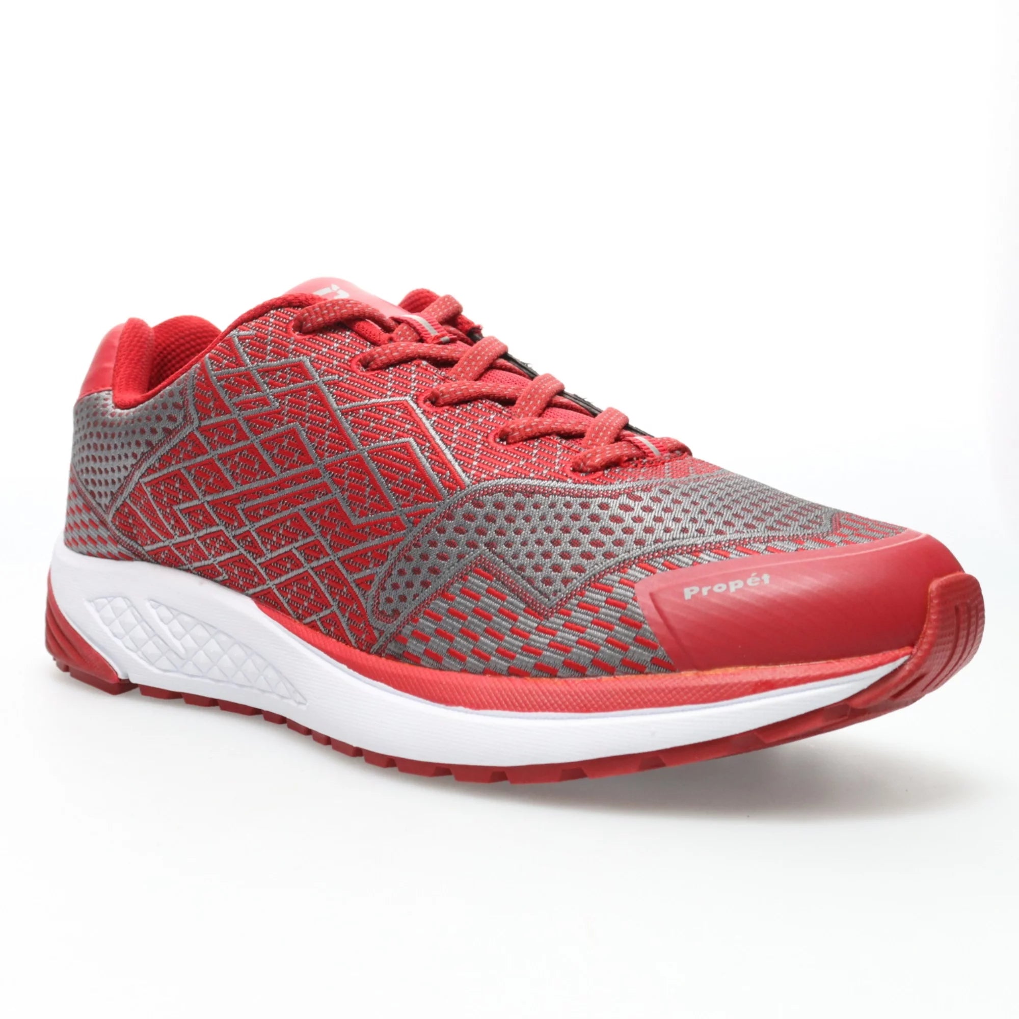 Propet One Men's Sneakers - Crimson/Grey, Size 15