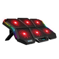 COOLCOLD K40 Laptop Cooler with 12 Light Effects Immersive Gaming Experience and Efficient Heat Dissipation