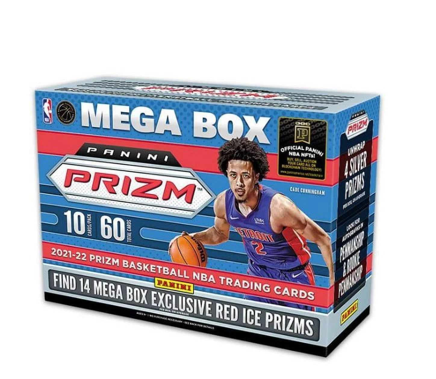 2021-22 Panini NBA Prizm Basketball Trading Card Mega Box Red Ice