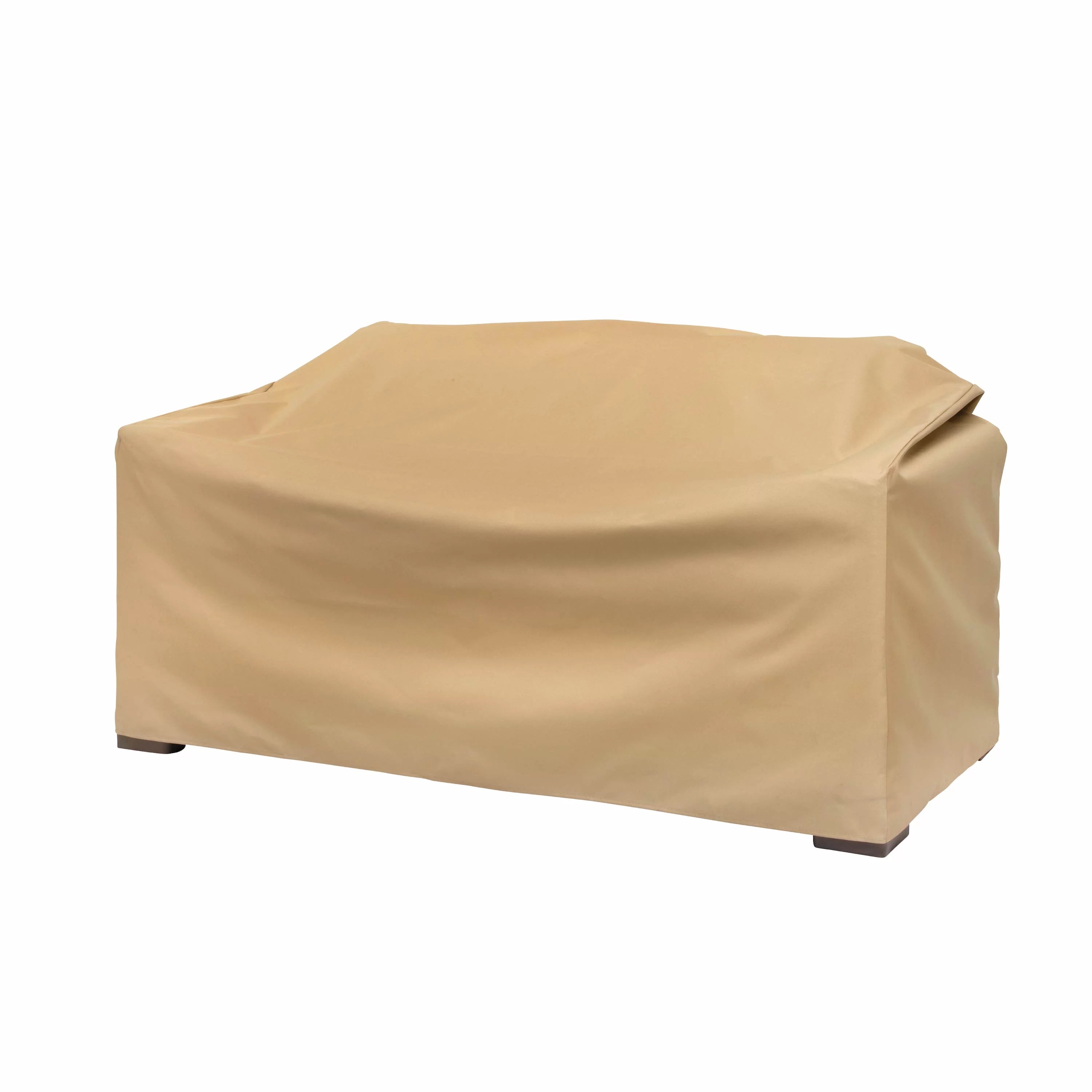 Modern Leisure Basics Patio Loveseat Cover, 55L X 33W X 38H, Khaki