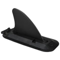Unique Bargains 4 Surfboard Fin Paddle Board Fin Detachable with Base PVC Center Fin Universal Trim for SUP Black