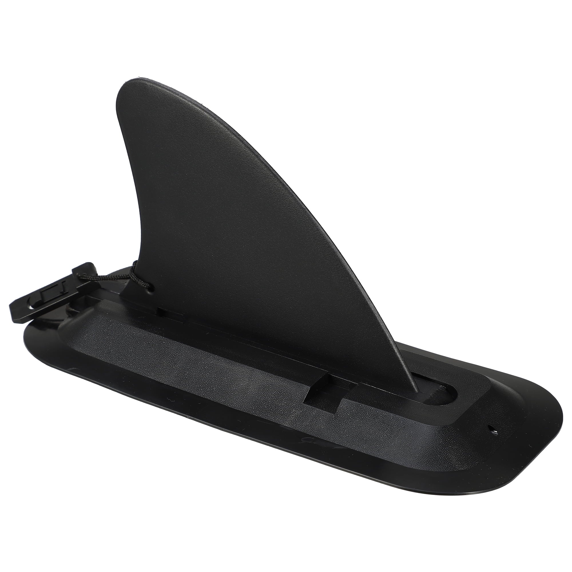 Unique Bargains 4 Surfboard Fin Paddle Board Fin Detachable with Base PVC Center Fin Universal Trim for SUP Black