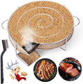 Naler 7.1 Round Pellet Smoker Tray,Portable Stainless Barbecue Smoke Generator for BBQ Grill,Cold/Hot Smoking