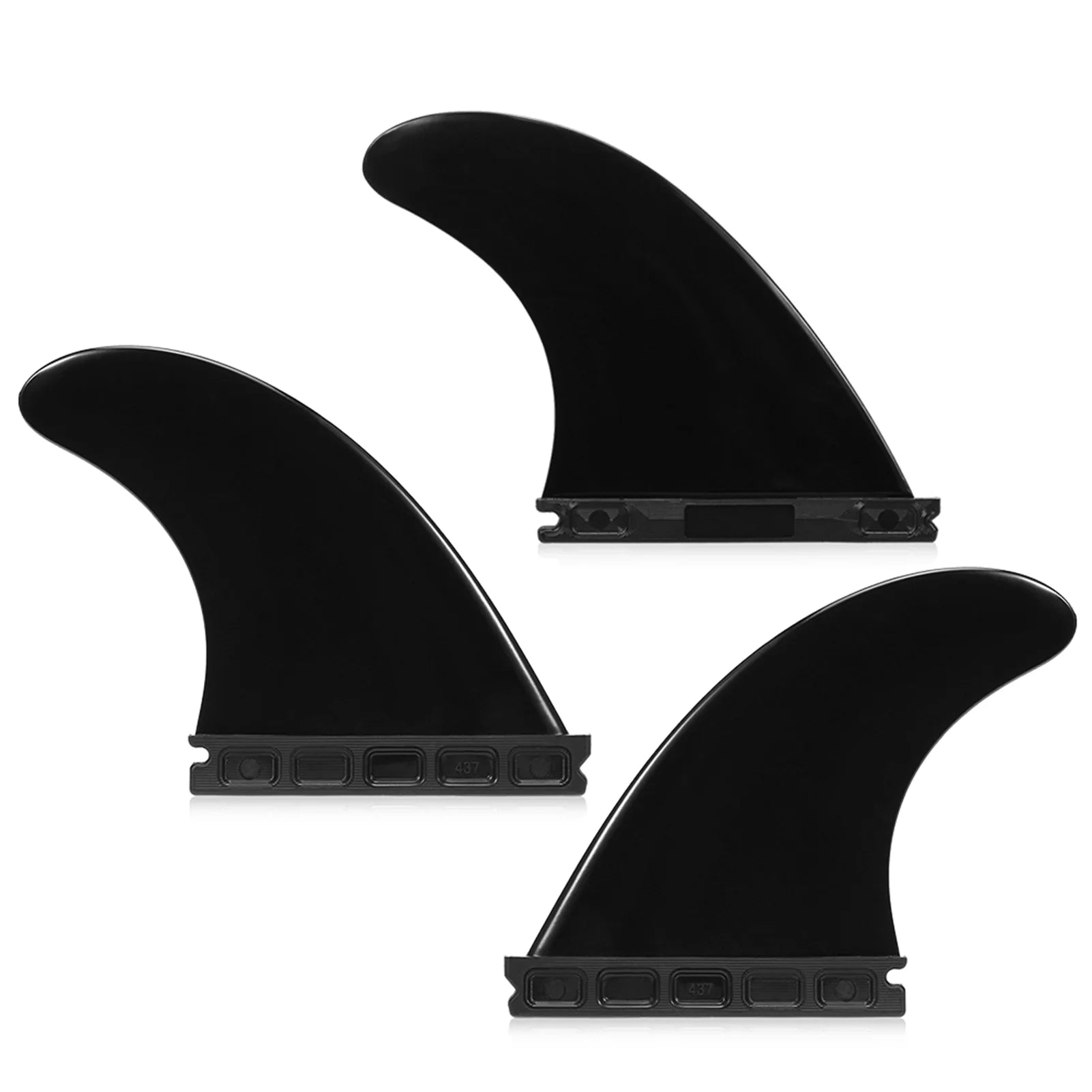 Tomfoto Tri Fin  4.37'' Surfing Tri Fin Set Surfboard Fins Thruster 3 Packs