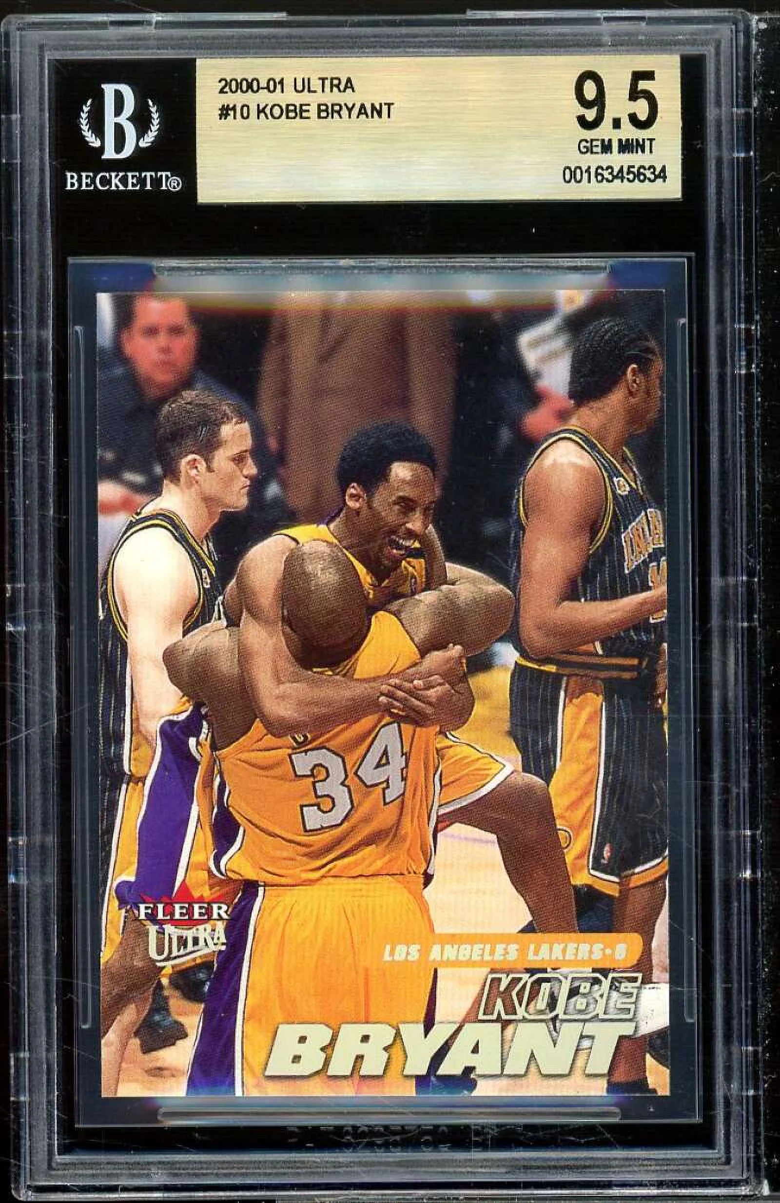 Shaquille O'neal / Kobe Bryant Card 2000-01 Ultra #10 (pop 7) BGS 9.5