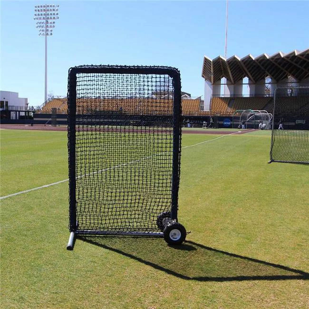 Cimarron Sports CMHW- 4 x 6 ft. No.84 Premier Safety Net & Frame with Wheels & Padding