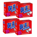 Brillo Steel Wool Soap Pads Smaller Size Original Reusable Non-Scratch Scrubber for Household Kitchen Dishes Pots Pans and Metal Grills Easy Cleaning of Tough Kitchen Grease and Oil 8ct Pack of 4