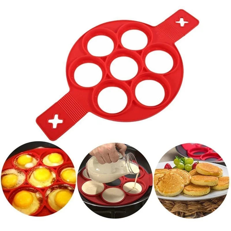 1pc Round Pancakes Maker, Non-stick Cooking Tool For Frying Eggs, Kitchen Baking Accessories