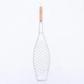 4pcs Fish Grill Basket, Folding Portable Stainless Steel Barbecue BBQ Grill Basket For Meat, Steak, Shrimp, Vegetables