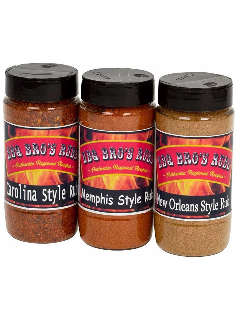 BBQ BROS RUBS {Southern Style} - Ultimate Barbecue Spices Seasoning Set - Use for Grilling, Cooking, Smoking - Meat Rub, Dry Marinade, Rib Rub - Backed with 100% Customer Guarantee