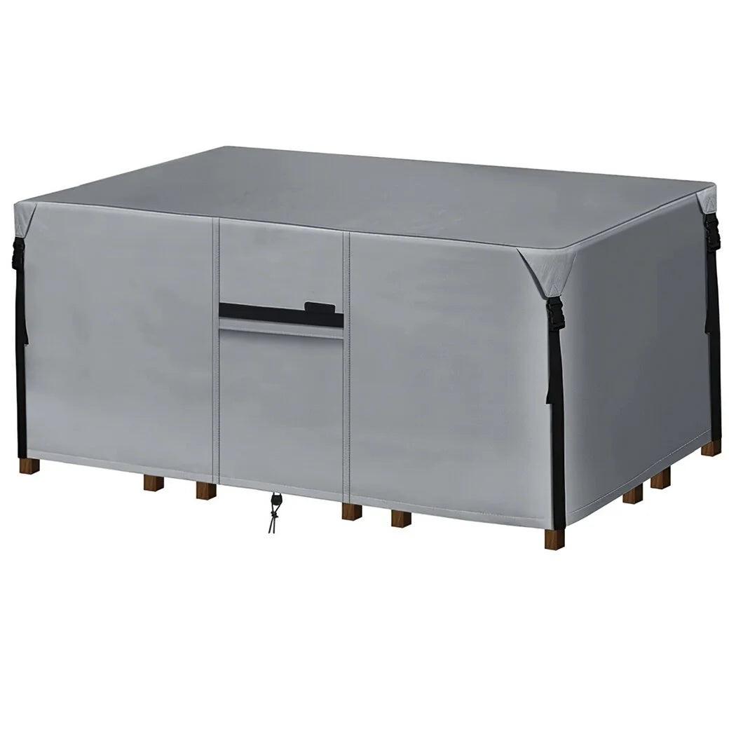 Square Patio Heavy Duty Bench Table Cover, 58 x 32.5 x 31 Waterproof Furniture Cover, Outdoor Dining Table Chair Protector Cover