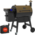 Z GRILLS ZPG-7002C3E 694 sq. in. Wood Pellet Grill and Smoker 8-in-1 BBQ Bronze