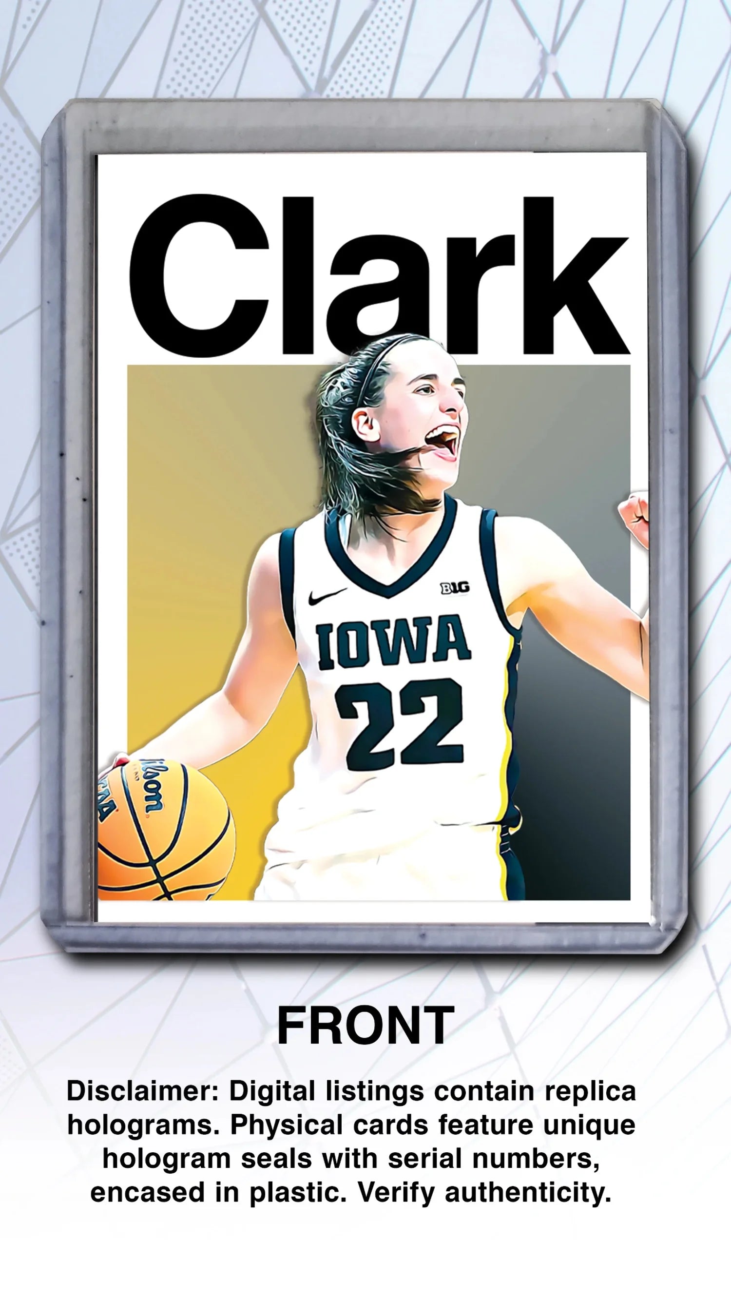 Caitlin Clark - Ponytail Pete Victory over LSU Art Card 1/10