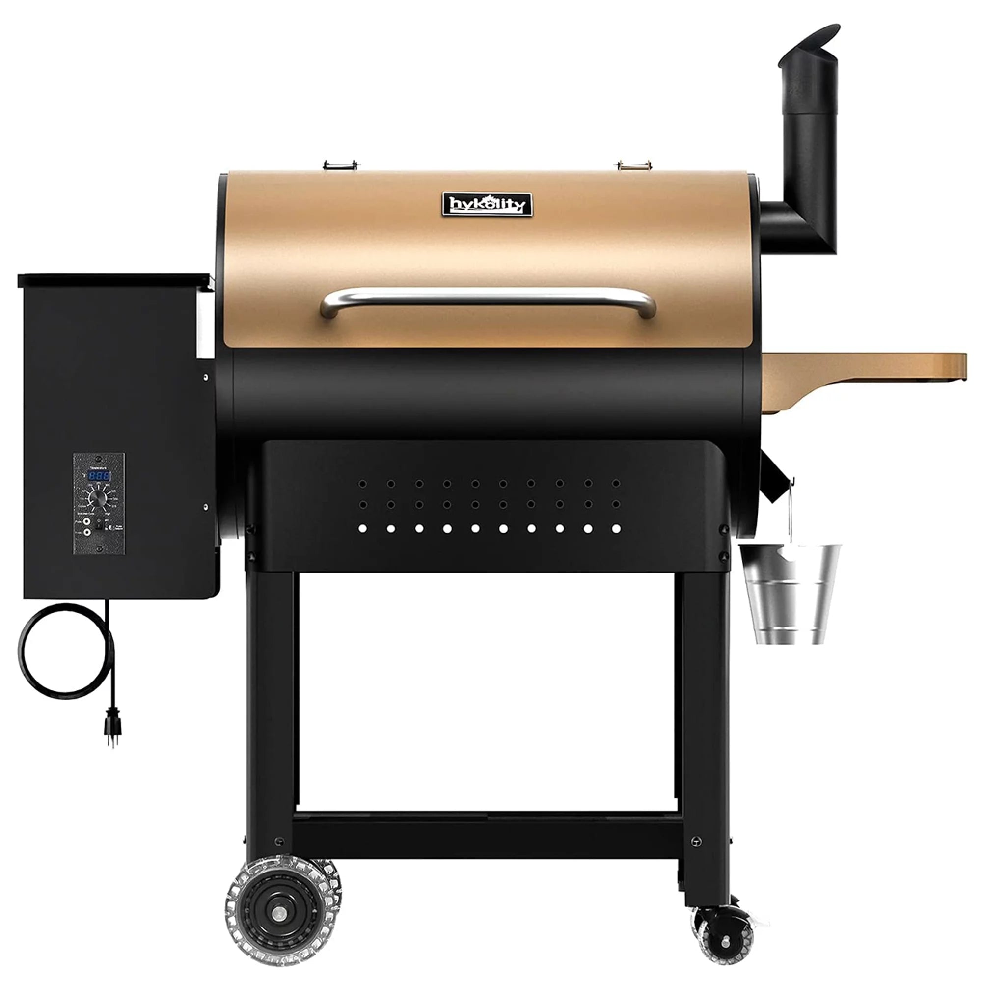 570 sq. in. Wood Pellet Grill & Smoker with Flame Broiler and Meat Probe, 23LB Hopper Capacity