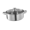 Baoblaze Stainless Steel Stockpot Cooking Noodle Ergonomic Kitchenware Cookware Induction 32cm