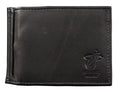 Miami Basketball Heat Genuine Black Leather Money Clip Wallet RFID Blocking