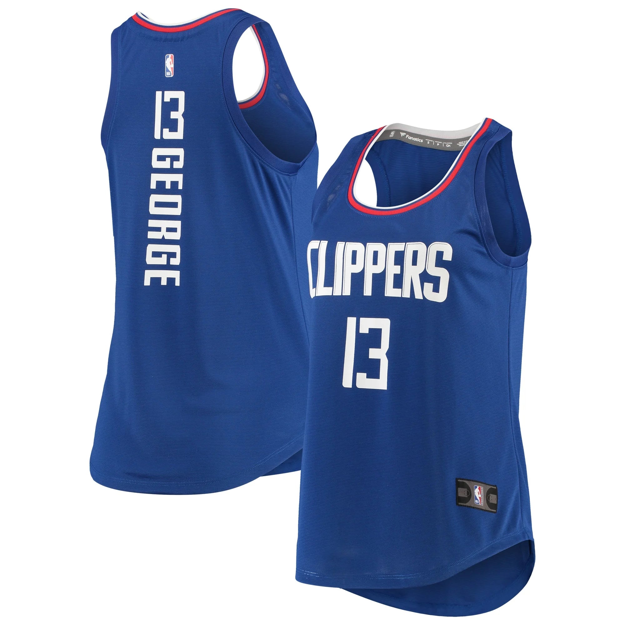 Women's Fanatics Branded Paul George Royal LA Clippers Fast Break Player Movement Jersey Tank Top