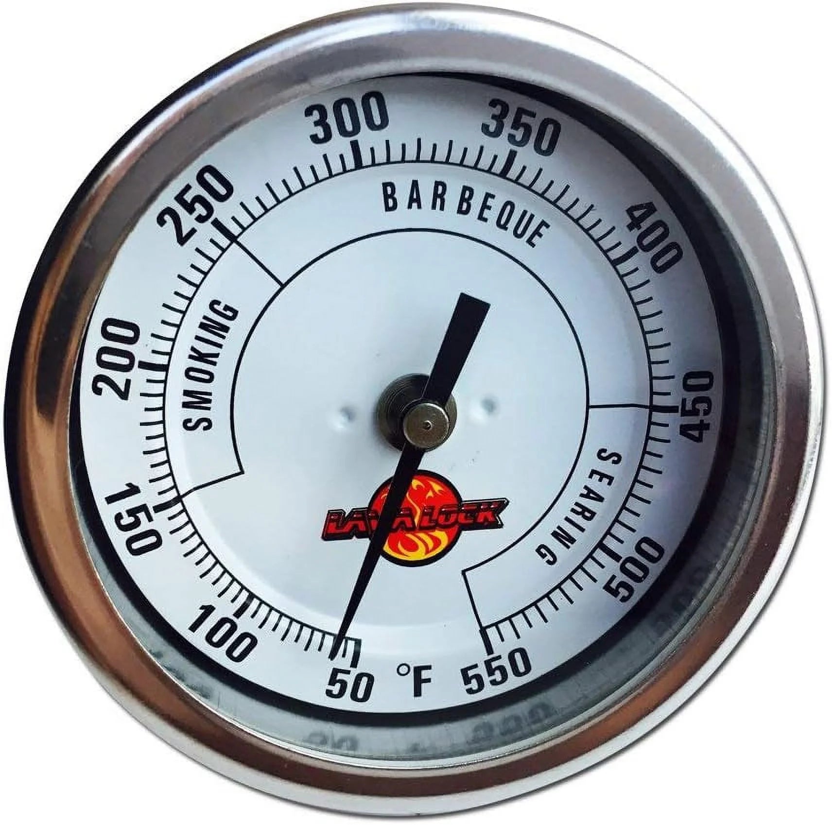LavaLock? 3 Adjustable Gas Charcoal Smoker Pit Grill BBQ Thermometer Electric Heavy Duty Stainless 2.5 stem