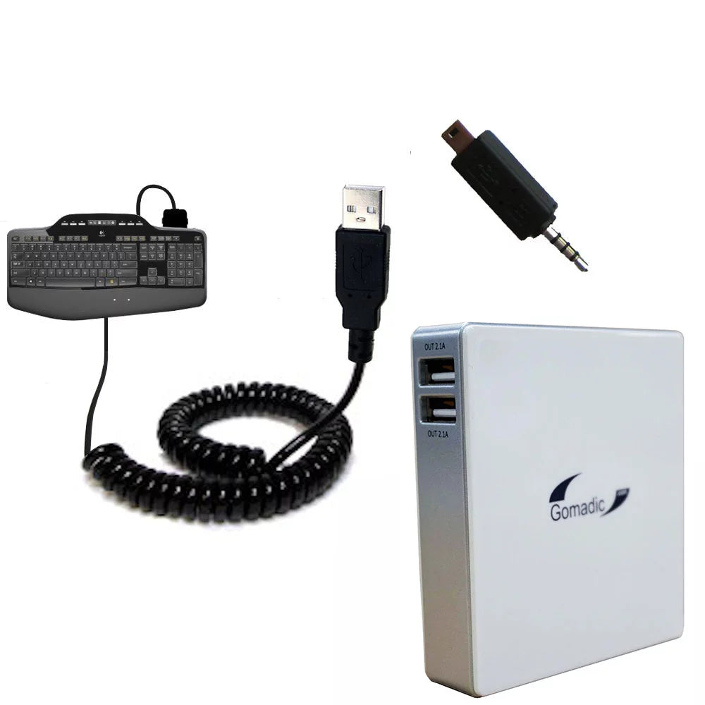 Gomadic High Capacity Rechargeable External Battery Pack suitable for the Esky Slim i9 - Portable Charger with TipExchange Technology