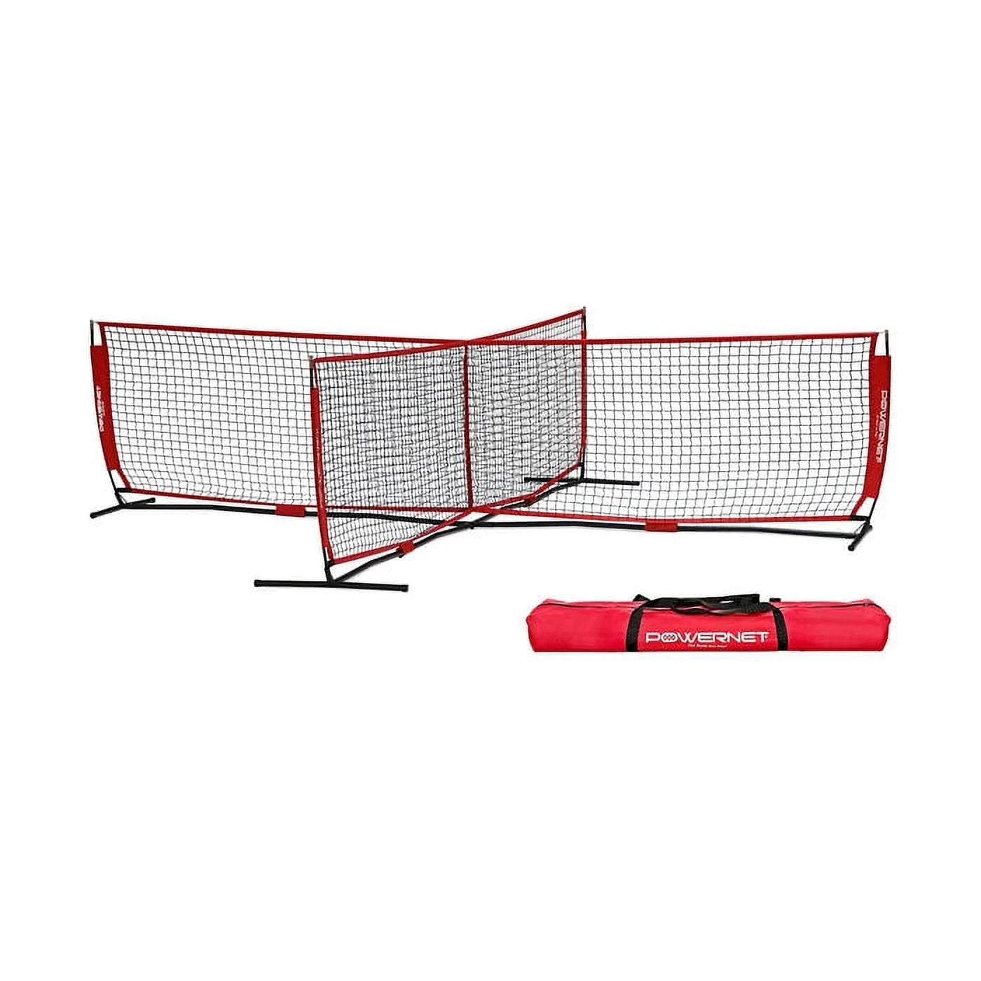 PowerNet Portable 4-Way Soccer Tennis Net 12x12 Ft for Multiplayer Use (1163)