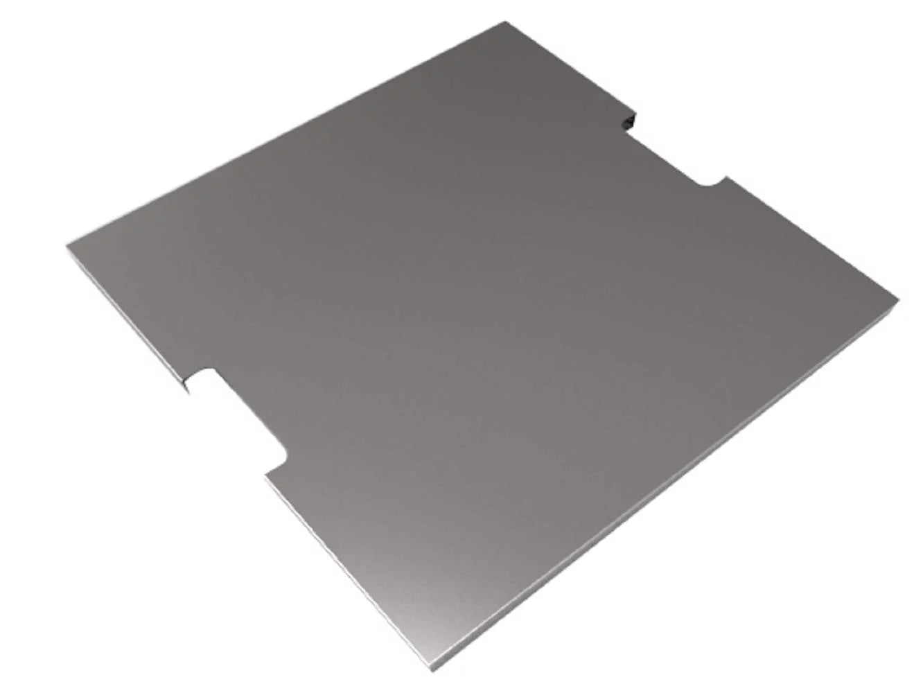 Elementi Stainless Steel Outdoor Manhattan Pit Table Square 21 x 21 x 1 inches Grill Fire Ring Lid Firepit Accessory Cover