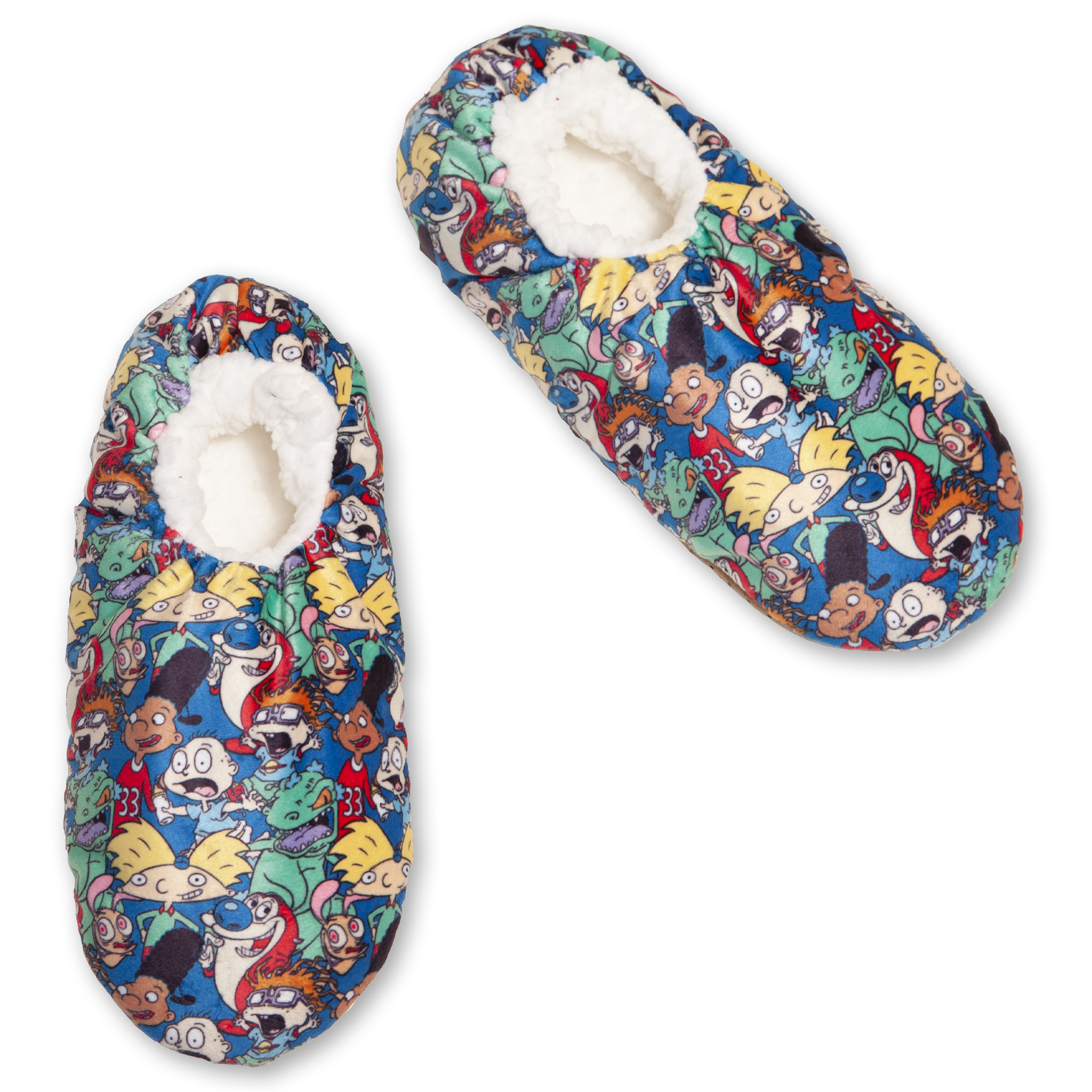 Men's Rugrats Slipper Socks with Gripper Bottoms